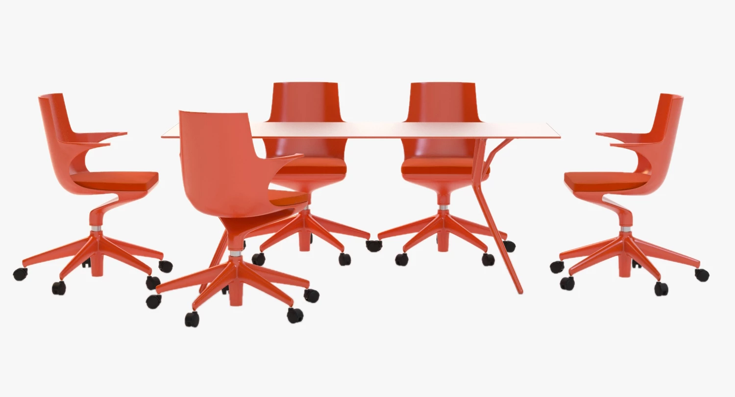 Spoon Chair And Table 3D Model_014
